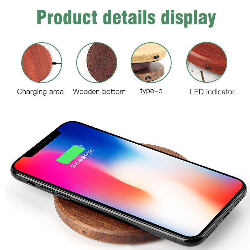 Ongoo Slim Wooden Wireless Chargers Headphone Mobile Ph