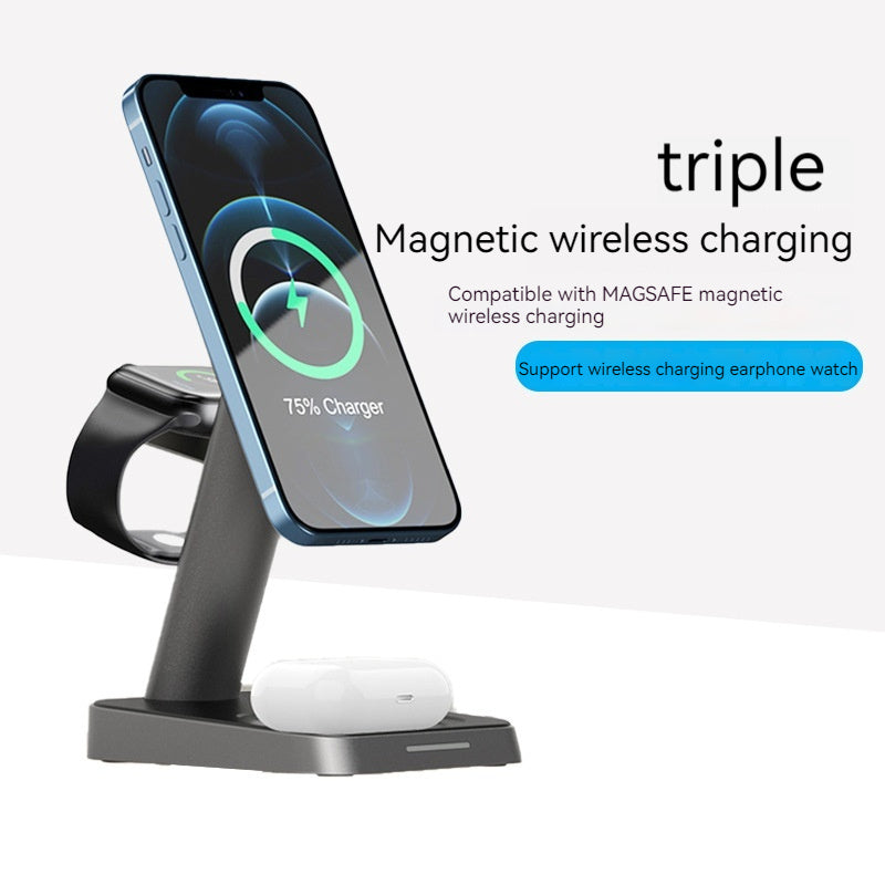 Mobile Phone Vertical Wireless Charger Watch Wireless Charger Mobile Phone Wireless Three-in-one Charger