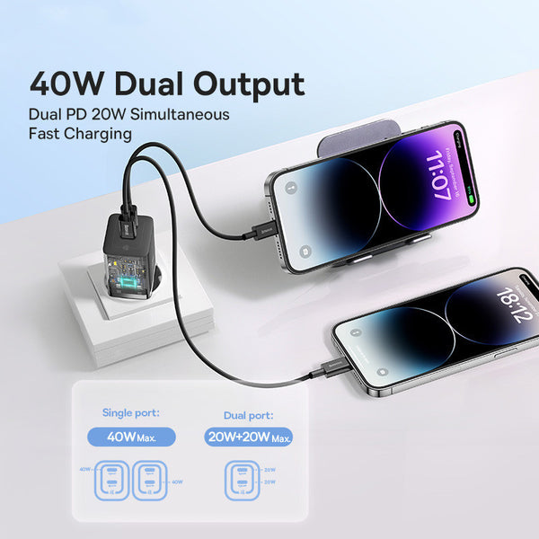 Dual-port Fast Charging Mobile Phone Charger