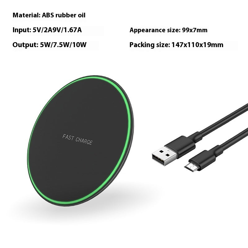 Desktop Phone Ultra-thin Round Wireless Charger