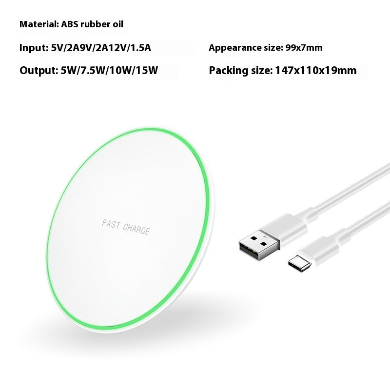 Desktop Phone Ultra-thin Round Wireless Charger