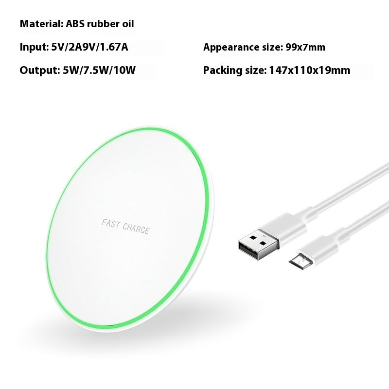 Desktop Phone Ultra-thin Round Wireless Charger